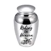 Motorcykelmönster Kremation Memorial Pendant Urn för mänskligt husdjur Ashes Funeral Callese Keepsake Gift Jewelry for Women Men - Riding in Heaven