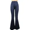 Vintage Baggy Jeans Dam Byxor med hög midja Harajuku Estetisk Mamma Utsvängd Denim Streetwear 90-tal Skinny Bell Bottom Byxor 3xl 4xl
