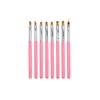 Nail Art Kits 8Pcs Painting Brush Professional Various Shapes Designs Draw Lines Flowers Patterns Manicure Pen Great ToolNail