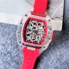 Luxury Wrist Watches Men Style Luxury Hight Quality Multifunktion Rubber Band Quartz Clock 22