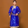 Vêtements ethniques Vêtements de Mongolie Robe bleue nationale masculine Robe mongole adulte Prairie Festival Stage Wear CostumeEthnic ClothingEthnic