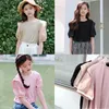 T-shirt in cotone Fashion Design Bubble Sleeve Girls T-shirt 2022 Estate Teen Tops Tempo libero Tinta unita Mamma e figlia Camicia #6119T-shirt