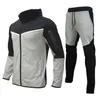 Survêtements pour hommes Marque Sweatsuit Tech Fleece Sweat à capuche en coton extensible 220823