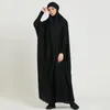 Ethnic Clothing Ramadan Eid Prayer Garment Jilbab Abaya Muslim Sets Hijab Dress Full Cover Hooded Abayas For Women Dubai Clothes Niqab Burka