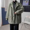 Misto lana da uomo Inverno Plus Cotone Cappotto di lana spessa Uomo Moda calda Oversize Coreano Allentato Casual T220810