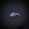 Tunga ringar kroppsmycken 10st tydlig mjuk piercing stud flexble akrylnippel ring skivstång bar brosk industriell örhänge spiral 12-38mm