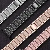 Бребет Lady Chain Diamonds Link Metal Steel Watch Braceble Bracelet для Apple Watch Series 7 6 5 4 Размер 42 44 45 мм 38 40 41 мм