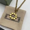 Роскошное калотатоне подвесное ожерелье блестящее бриллиантовое ожерелье с двойными буквами
