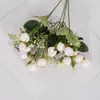 Artificielle Faux Fleurs Rose 5 Branche 15 Têtes Table De Mariage Cuisine Maison Jardin Partie Bouque Fleurs Décoration