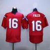 Mit Mens The Replacements Movie Jersey Keanu Reeves 16 Shane Falco 100% cousu Shane Falco maillots de football rétro rouge expédition rapide