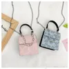 sweet girls lace princess handbags kids flower Mini square bag children chain crossbody bags personality floral accessories wallets F1150