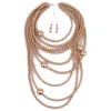 Europe FY and the United States fashion exaggeration multi-layer pearl necklace long sweater chain jewelry Y200730280L