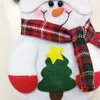 Noel Noel Baba bıçakları çatallar çanta gümüş eşya tutucular cepleri torbalar kardan adam elk Noel parti dekorasyonu