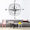 Wall Stickers Nautical Compass Sticker Bedroom Baby Nursery Steering Wheel Decal Living Room Home Decor Art Mural LW633