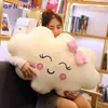 Pc Giant New Style Kawaii Cloud Plush Cushion Soft Sofa Lovey Smile Stuffed Toy For Children Girls Gift J220704