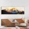 Abstract Golden Mountains Oil Painting on Canvas Posters and Prints Wall Art Pictures for Living Room Cuadros Decor No Frame