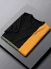 남성용 T 셔츠 여름 2022 남성 캐주얼 슬림 핏 니트 남성 패션 짧은 슬리브 O- 넥 대비 색상 플러스 크기 풀오버 티 셔츠 B8men 's