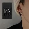 Boucles d'Oreilles Homme Plaqué Argent Tendance Unique Homme Pu Shuai Unique Niche Boucles d'Oreilles Sense Boys