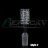 DHL Beracky Two Styles Diamond Knot Smoking Quartz Stack Banger Nails 20mmOD 10mm 14mm 18mm Bangers Nails For Glass Water Bongs Dab Rigs Pipes