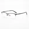 Zonnebrillen voor vrouwen rechthoek titanium bril met semi frame bril mannen modeontwerp