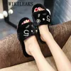 2022 Fur Slippers Women Fur Sandals Perfume Decoration Ladies Shoes Luxury Shoes Women Designers Pink Slides Fluffy Slippers Y220719