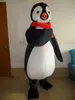 Vermelho lenço pinguim mascote traje festa jogo vestido outfit publicidade halloween adulto mascote traje