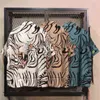 Wacko Maria Roar Tiger Head Print Short Frush Мужчины женщины высококачественные повседневные гавайские приморские праздничные рубашки Top Y220803