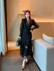 High Quality Self Portrait Dress Women Sexy V neck Lantern Sleeve Long Sleeved Cake es Chic Lace Summer 220622