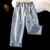 Calça Jeans Masculina Casual Vintage Roupas Largas Calças de Perna Reta Moda Coreana Homem Streetwear Pop Harajuku Calças Grandes J220629