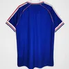 1998 RETRO maillots de football à manches longues HENRY THURAM Thaïlande chemises Accueil classique AWAY futbol kits hommes Maillots de France maillot de football