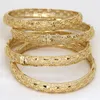 Dubai Bangles For Women Girl rhinestones Jewelry 14k Gold plated Africa luxury S Arab Bracelets Habesha Indian Bride Gift 2204119809548