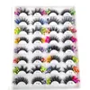 Commercio all'ingrosso NUOVI OCCHI Ciglia di visone luminose Fluffy 25mm Ciglia di visone 3d Drammatici paillettes fluorescenti per trucco falso