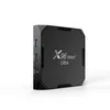 X96 MAX Plus Ultra 8K TV Box Android 11 Amlogic S905X4 Quad Core 4 Go 64 Go Lecteur multimédia Double Wifi BT HDR 10 Décodeur rapide