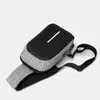 HBP NEWEST MULTI-FUNKTION USB-bröstkorg Mode Fritid Singel Axelväskor Vattentät Vänster och Höger Cross-Body Bag