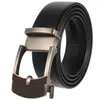 Belts Fashion Mens Business Style Belt Black Leather Strap Male Automatic Buckle For Men Top Quality Girdle JeansBelts