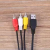 ذكر إلى ذكر USB 2.0 إلى 3 RCA الصوت فيديو AV محول كابل الحبل