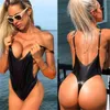 Neue Top Erstaunliche Micro Mini G String Bikini Set 1 stück Schwarz Badeanzug Weibliche Brasilianische Sexy Bademode Frauen 210319