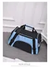 Transportador de gato de cachorro hollow-out portátil à prova d'água bolsa de estimação de cor azul claro s m l bolsa respirável