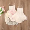Newborn Infant Baby Girls Floral Lace Embroidery Romper Dress Jumpsuit Bodysuit One-Pieces Clothes G220521