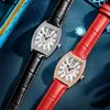ساعة معصم Lige Women Women Bracelet Watches Quartz for Leather Watch Watch Sports Dress Diamond Dial Wristwatch Female ClockWristwatche