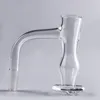 20mmod completo soldado chanfrado quartzo liquidificador fumar liquidificador sem costura sem costura Terp blepper quartzo unhas para bongs de água de vidro