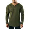 Heren t-shirts heren shirt solide kleur v nek pullover soft surf t-shirt voor joggen