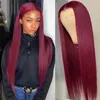 30 polegadas de comprimento 613 loiro ósseo reto reta Frontal Human Hair Wigs para Mulheres Negras Partem