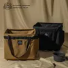 أكياس القماش الخشن حقيبة تخزين التخييم مع مقابض 25L من المنفعة التكتيكية القابلة للطي للمنفعة في الهواء الطلق نزهة النزهة