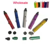 Newest Torch Lighter sneak a toke smoking metal pipes dry herb Vaporizer smoking tobacco Wind Proof pipe with gift bag