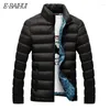 Men's Down Parkas E-Baihui Winter Jacket Men 2022 Moda Stand Collar Masculino Parka Mens Jaquetas e Coats Sólidos Man G022 Phin22