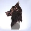 Masks Anime Werewolf Masks Animal Wolf Realistic Cosplay Latex Masques Halloween Costumes Accesories Carnival Headgear Party Props 22052