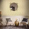 Wallpapers Peel And Stick Waterproof Wallpaper Self Adhesive Removable Wall Stickers Gold White Geometric Thick Contact Paper