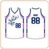 Баскетбольные майки мужские женщины молодежь 2022 открытая спортивная одежда White 171717777