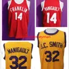 Nikivip Earl the Goat Don Cheadle Rebound#14 Manigault Jersey Throwback Mens gestikte jerseys retro op maat gemaakte maat S-5XL